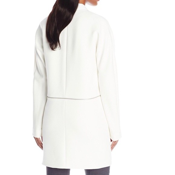 Elie Tahari Adriano 2 in 1 crop cocoon convertible jacket - Picture 4 of 8